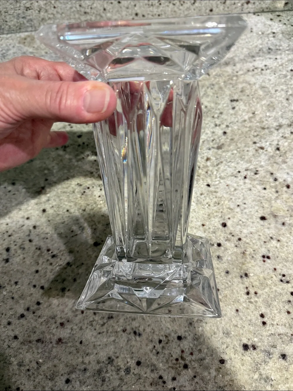 Glass vase or candle stand - Picture 7 of 7